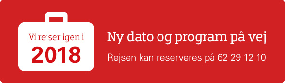 Rejsen gentages i 2018 - nye datoer og program på vej.